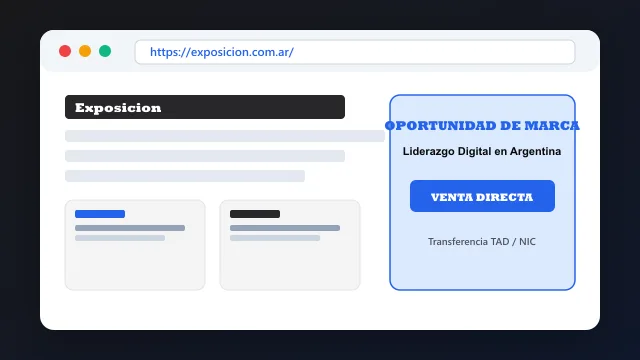 Modelo de aplicación comercial y proyectos digitales para exposicion.com.ar